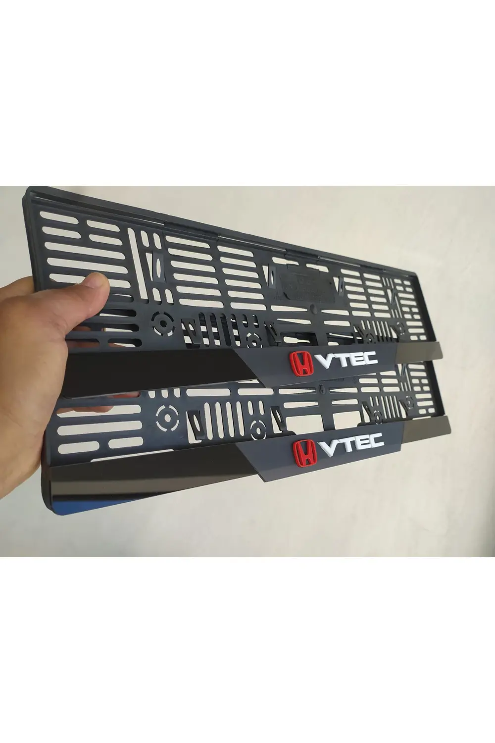 Honda Vtec Uyumlu Kabartma Yazılı MAT Pleksi Plakalık Takımı 2'li