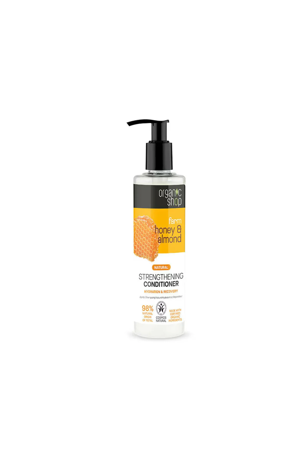 Honey & Almond Bal ve Badem Yağlı Güçlendirici Organik Şampuan Saç Kremi Maske Saç Bakım Seti