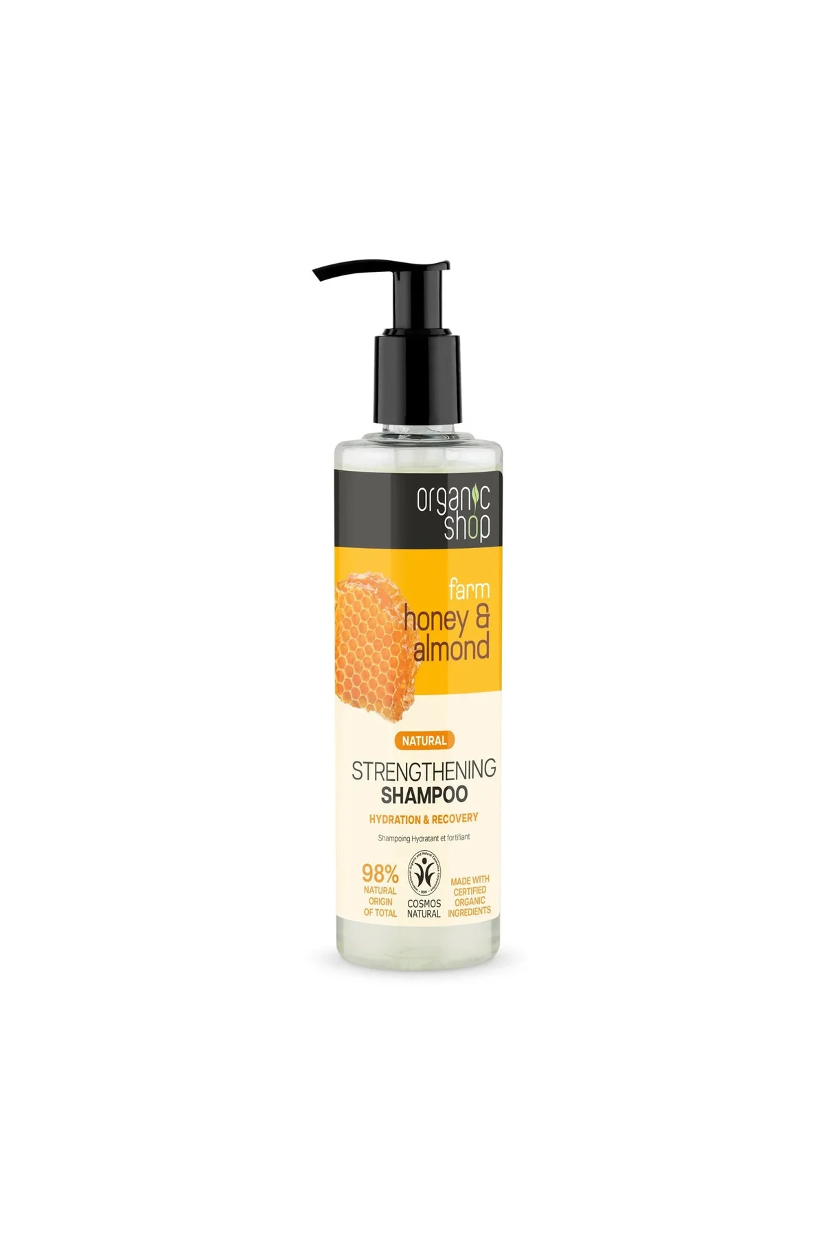 Honey & Almond Bal ve Badem Yağlı Güçlendirici Organik Şampuan Saç Kremi Maske Saç Bakım Seti