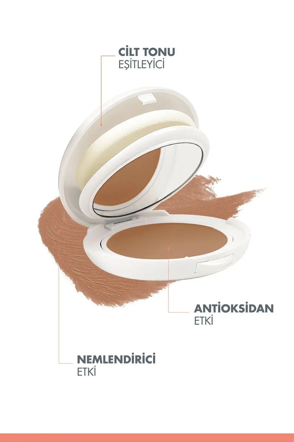 Honey Compact Mineral Filtreli Koyu Renkli SPF 50+ Cilt Tonu Eşit