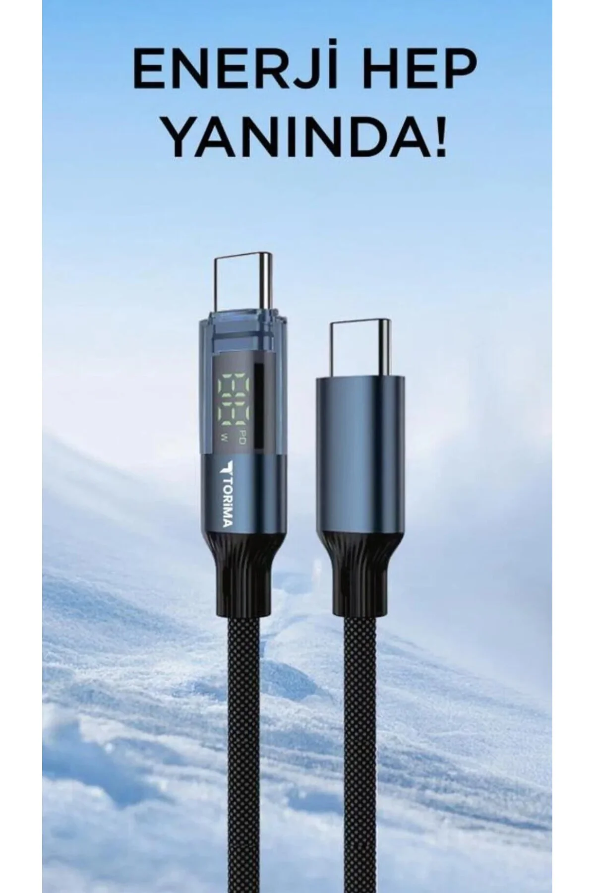 Hono r Magic 5 Pro ile uyumlu 60w type c kablo led göstergeli alü