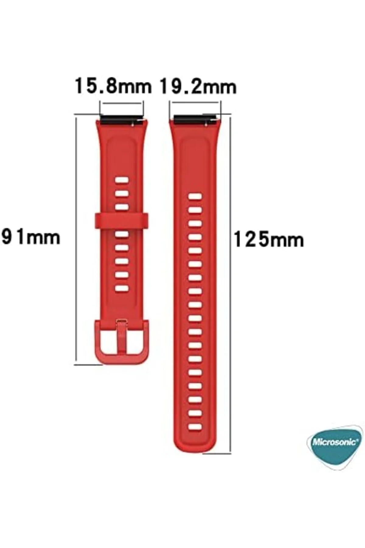 Honor Band 7 Kordon Silicone Sport Band Siyah 395519