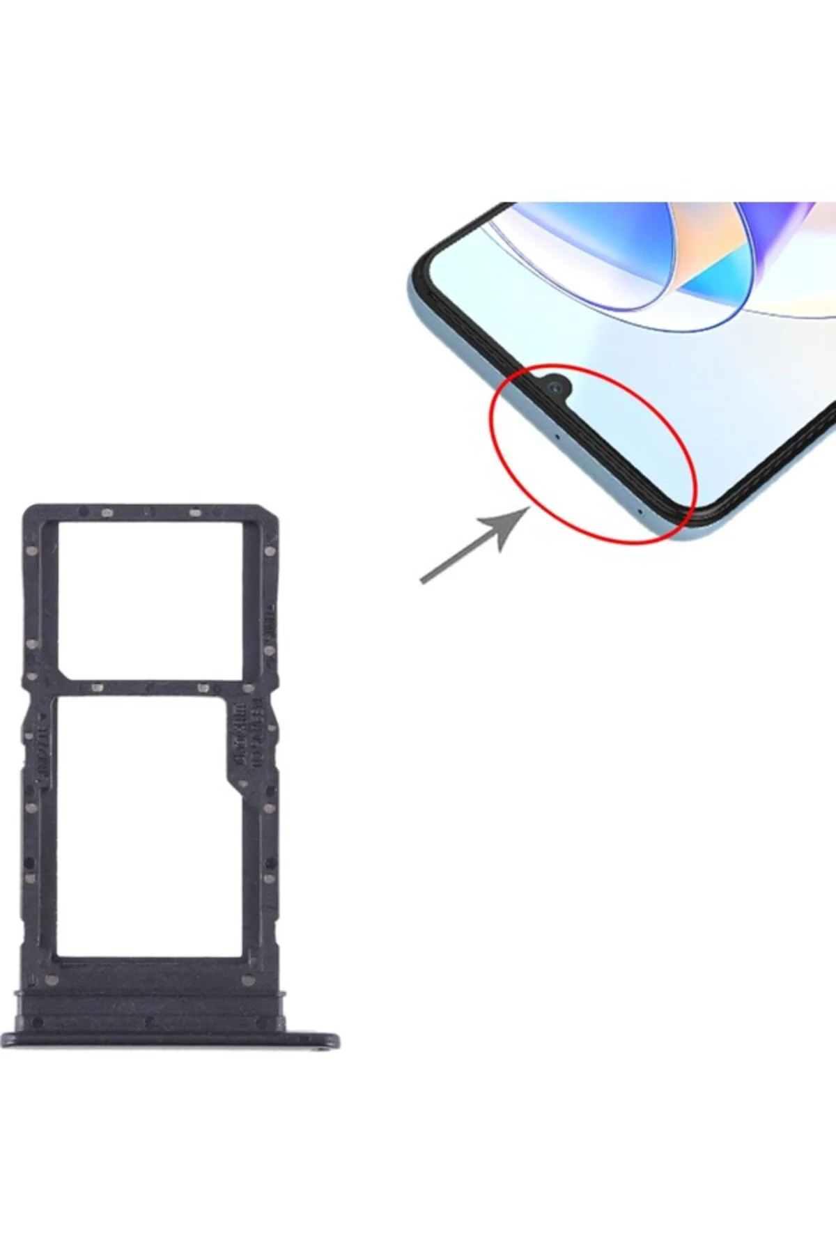 HONOR X7A Sım + Sım / Mikro Sd Kart Tepsisi Için Mavi