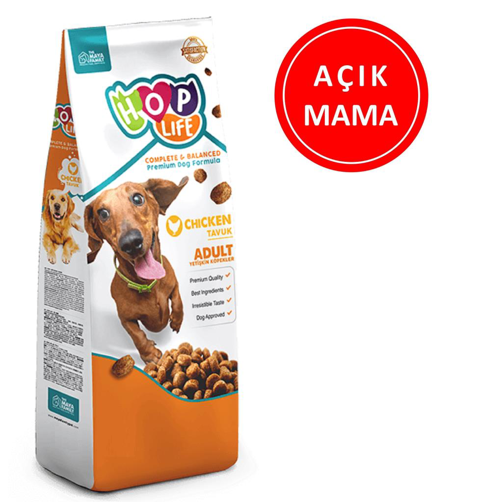Hop Life Tavuklu Yetişkin Köpek Maması 1 Kg AÇIK