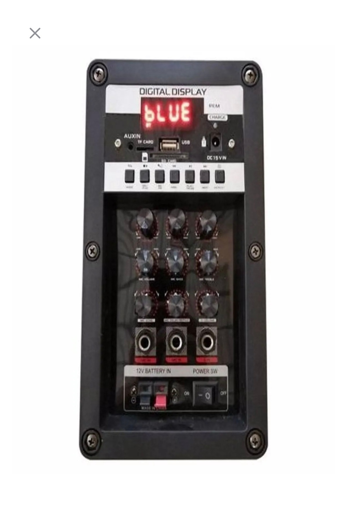 Hoparlör Çift Mikrofon, Bluetooth, USB, Sd Kart Kumandalı 100Watt