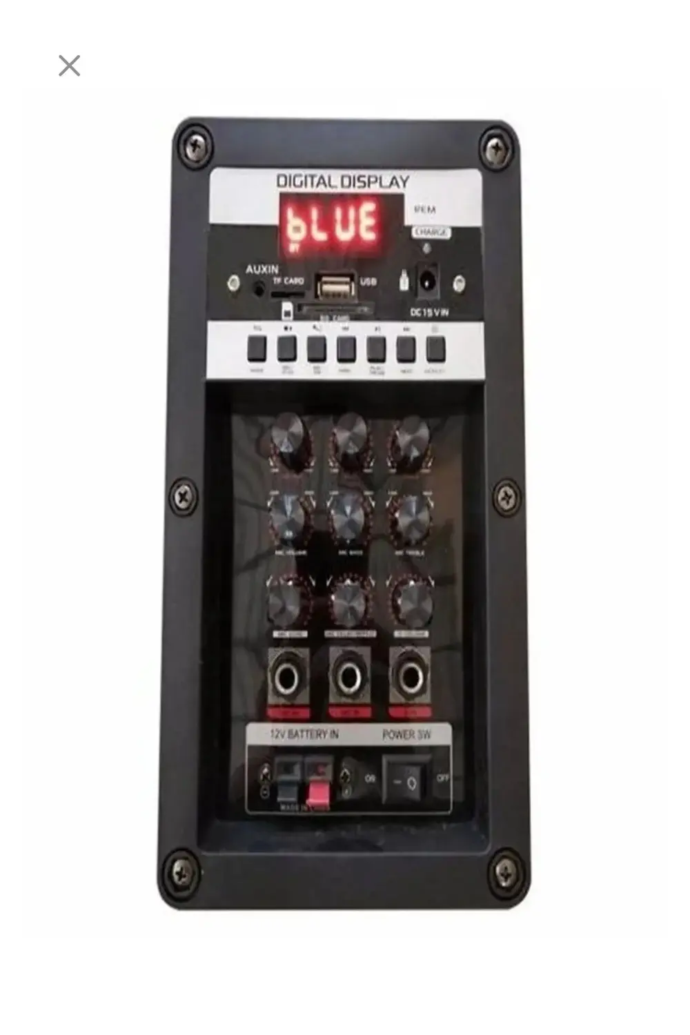 Hoparlör Çift Mikrofon, Bluetooth, USB, Sd Kart Kumandalı 100Watt