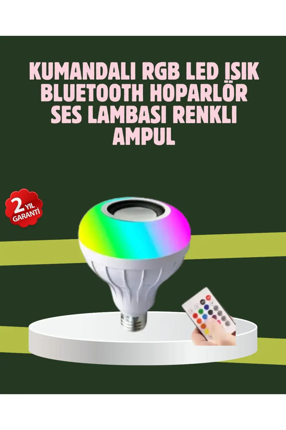 Hoparlörlü LED Ampul – Ev ve Ofis İçin Akıllı Aydınlatma Çözümü