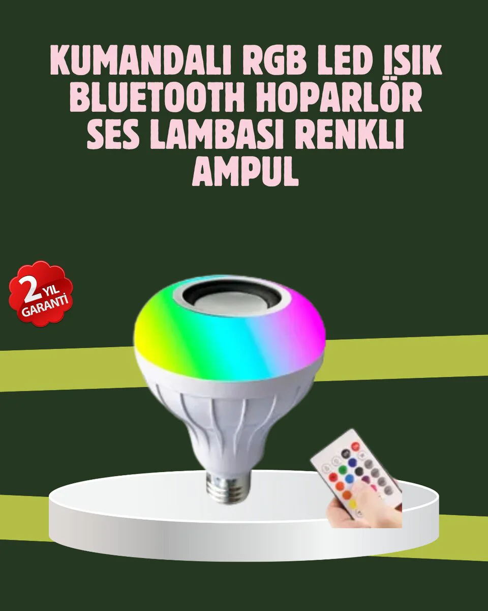 Hoparlörlü LED Ampul - Akıllı Bluetooth Işık ve Ses Çözümü