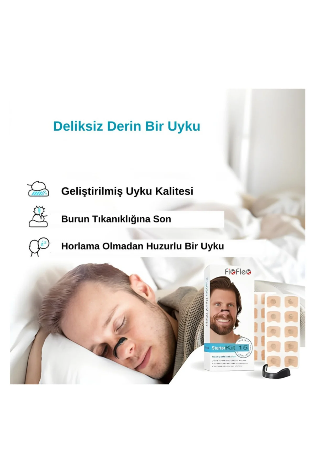 Horlama Önleyen Manyetik, Mıknatıslı Burun Bandı - Premier Nasal Dilator