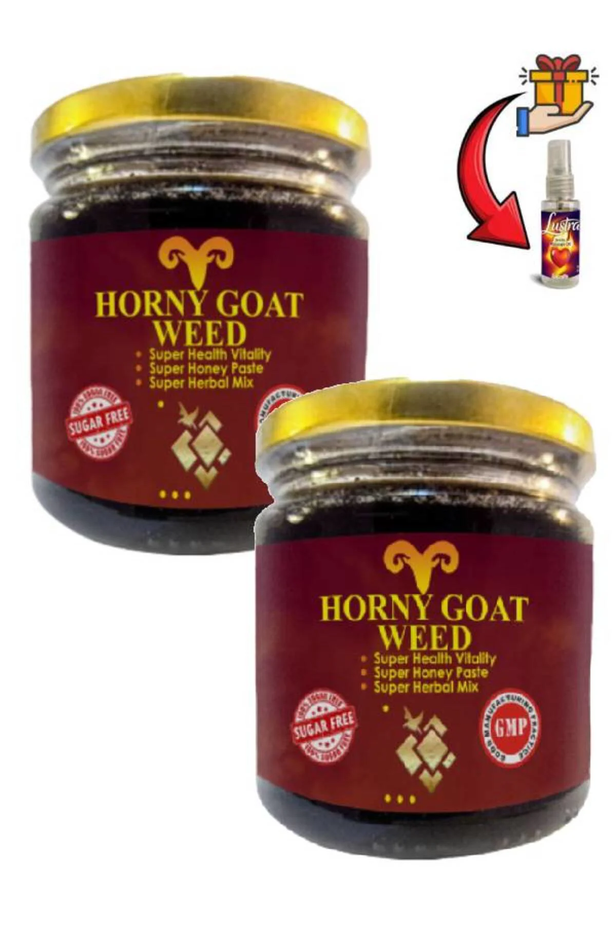 Horny Goat Weed Erkeklere Özel Bölge Destekleyici 240 gr x 2 Adet + Lustra Masaj Yağı Fiyatı, Yorumları ve Özellikleri