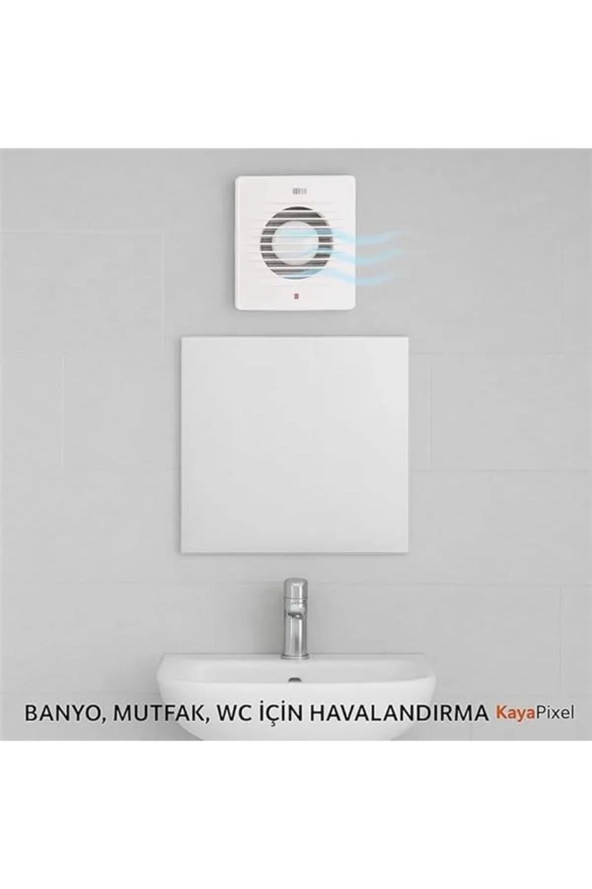 Horoz 10 cm (100’lük) Aspiratör Fan – 100 m³/h Debi | Banyo, Mutf