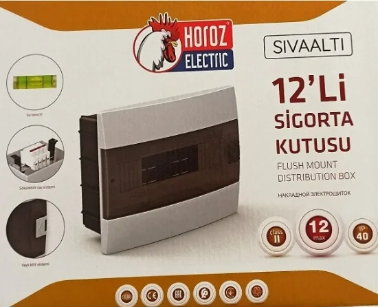 Horoz 12 Li Sıva Altı Sigorta Kutusu