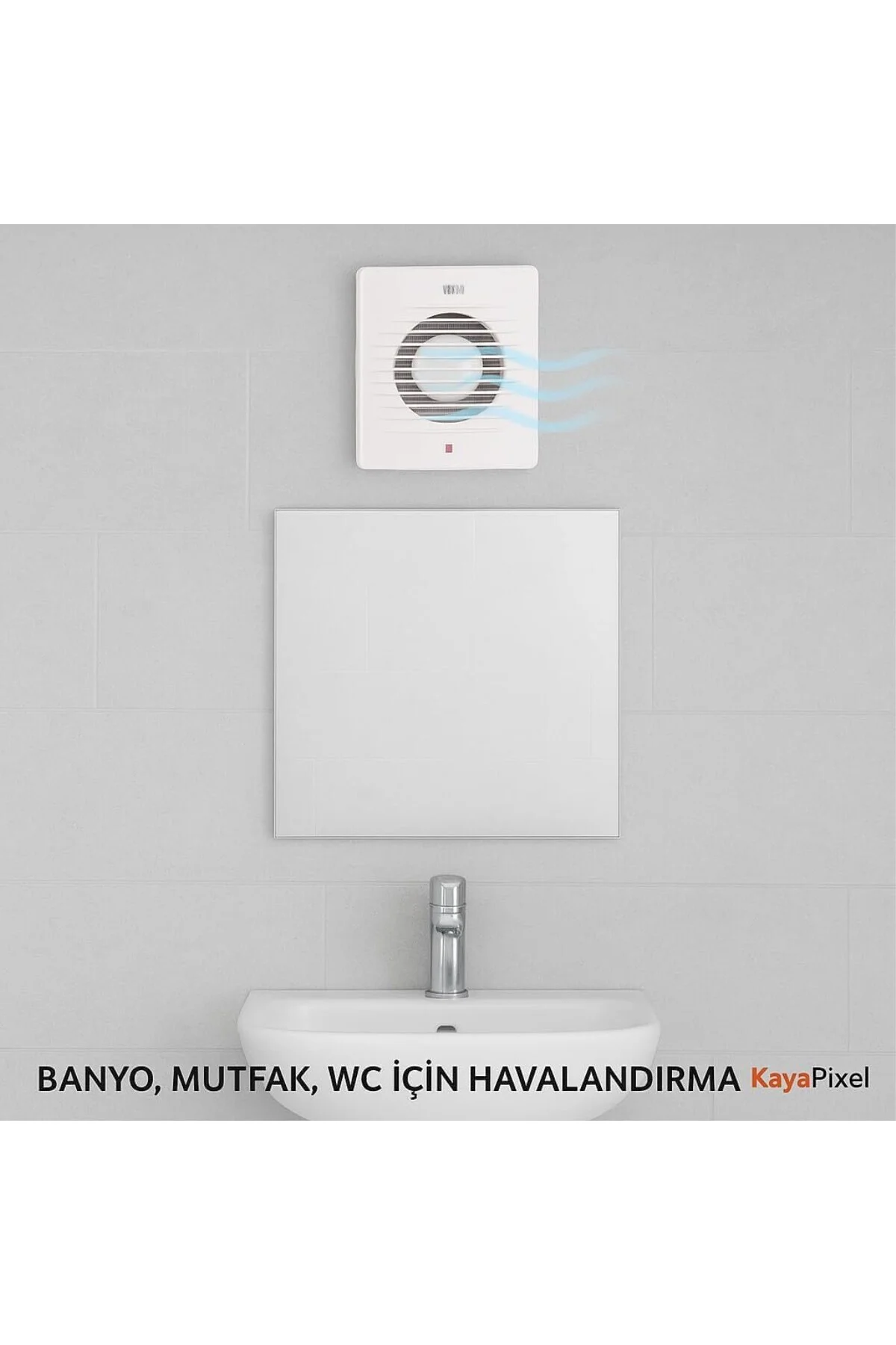Horoz 15 cm (150'lik) Aspiratör Fan – 150 m³/h Debi | Banyo, Mutf