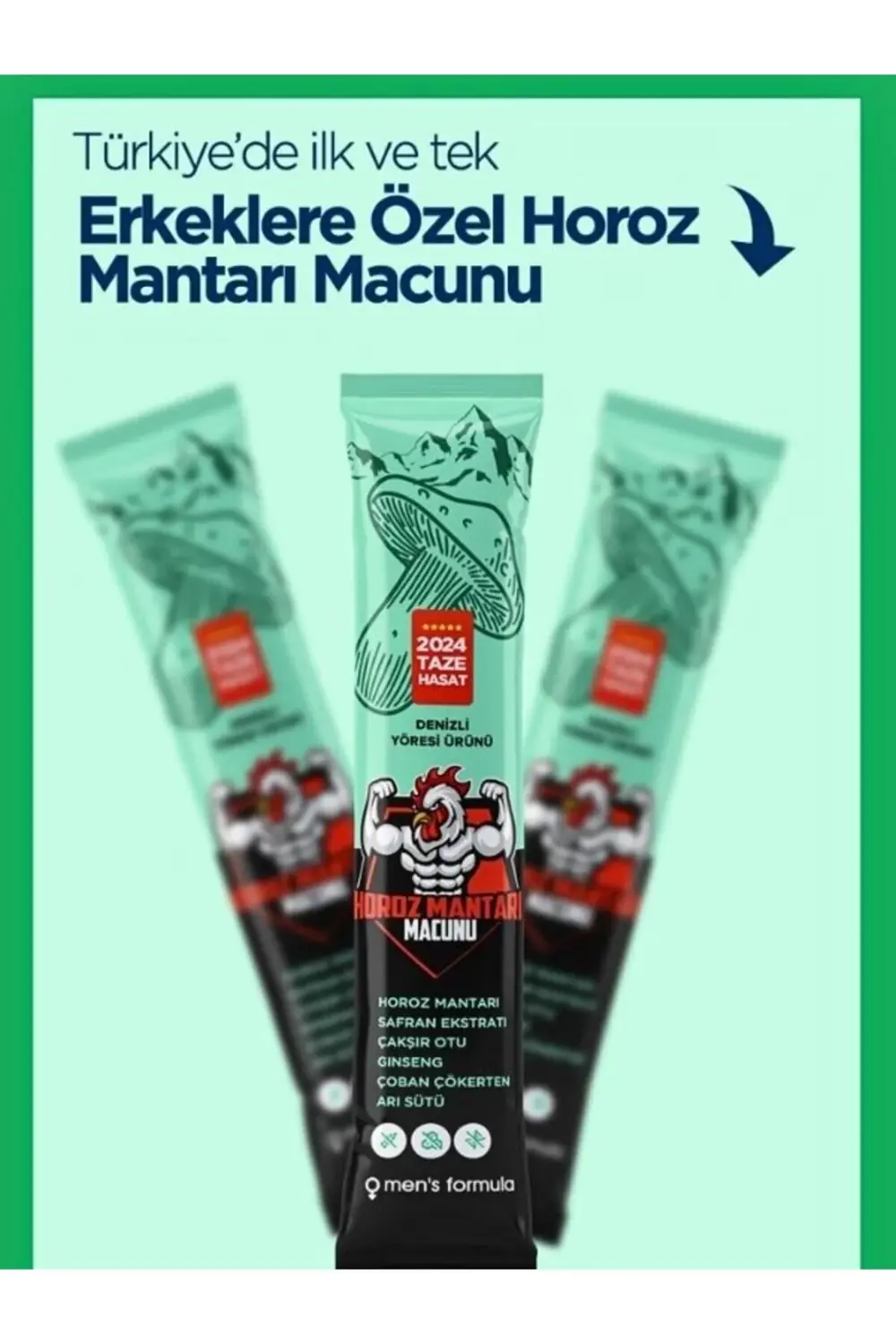 Horoz Mantarı Macunu 3 Adet Özel Formül