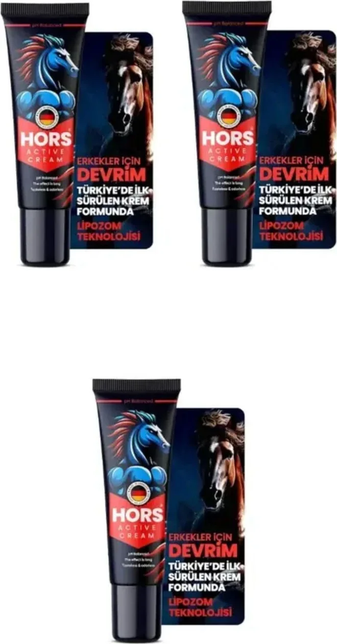 Hors Active Cream Krem 50 ml x 3 Adet - Etkili Cilt Bakımı