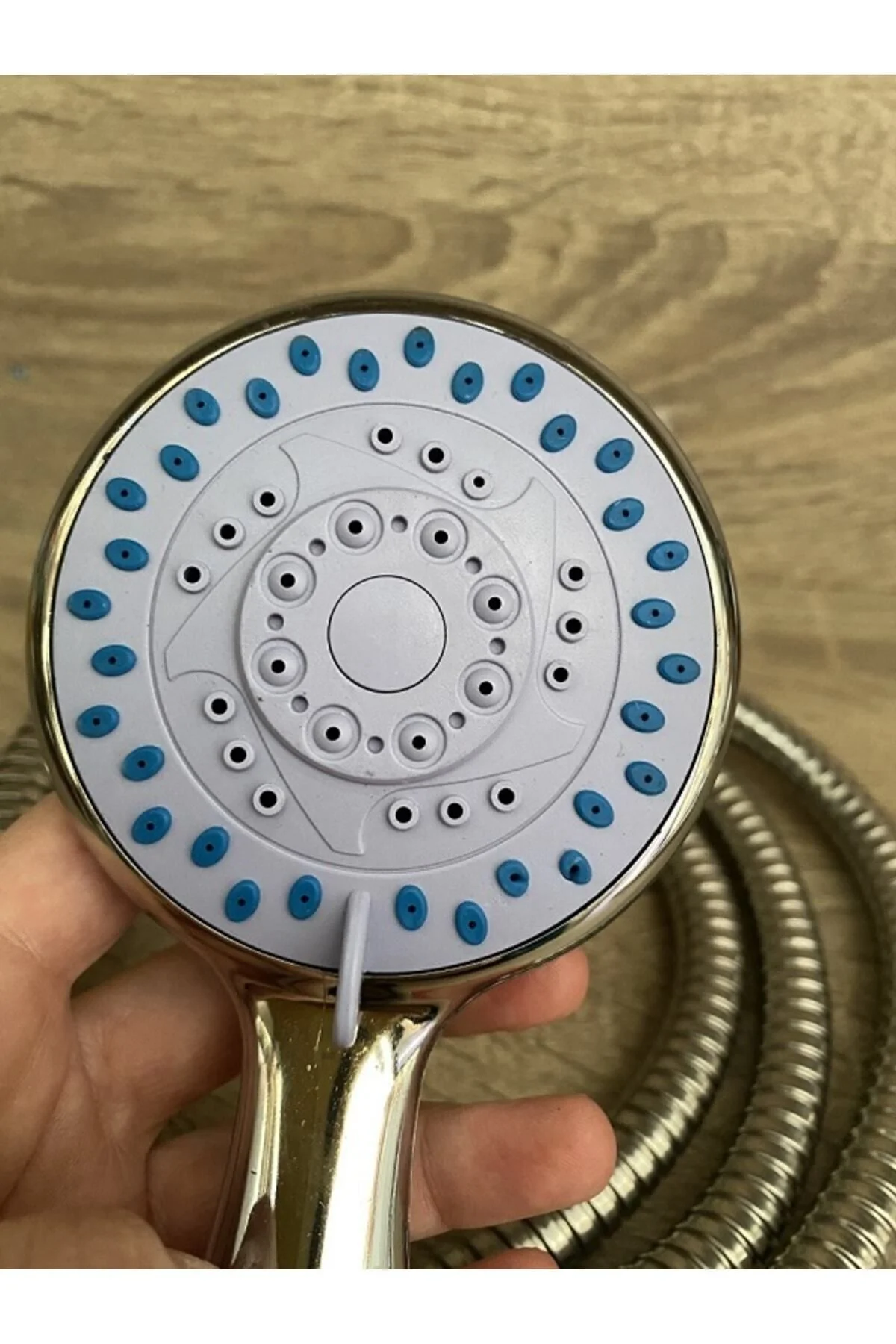 Hortumlu Mafsallı Duş Fiskiyesi Fişkiyesi Başlığı Duşluk Seti Banyo Kuvet Duşakabin Spiralli