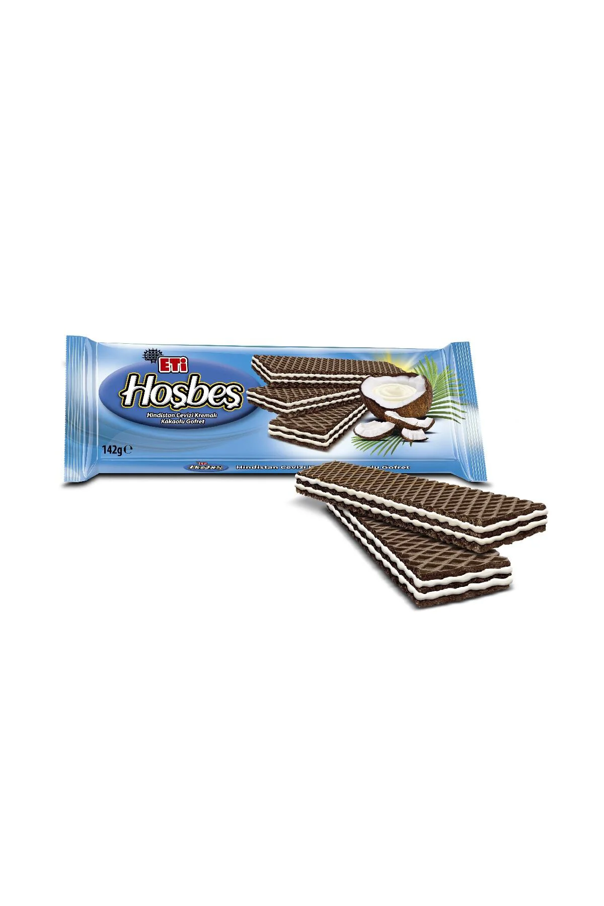 Hoşbeş Hindistan Cevizi KremalI Gofret 142 g x 20 Adet