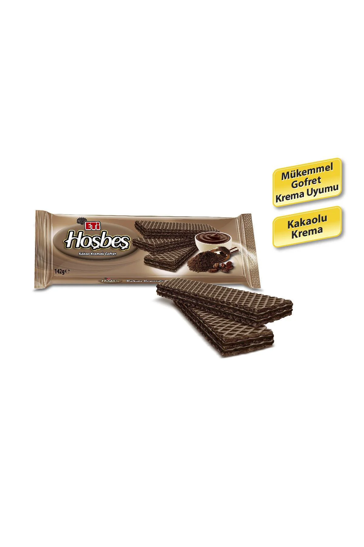 Hoşbeş Kakao KremalI Gofret 142 g x 20 Adet