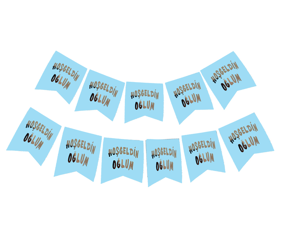 Hoşgeldin Oğlum Yazılı Mavi Üzeri Gümüş Yeni Doğan Bebek Doğum Sü Hoşgeldin Oğlum Yazılı Mavi Üzeri Gümüş Yeni Doğan Bebek Doğum Sü