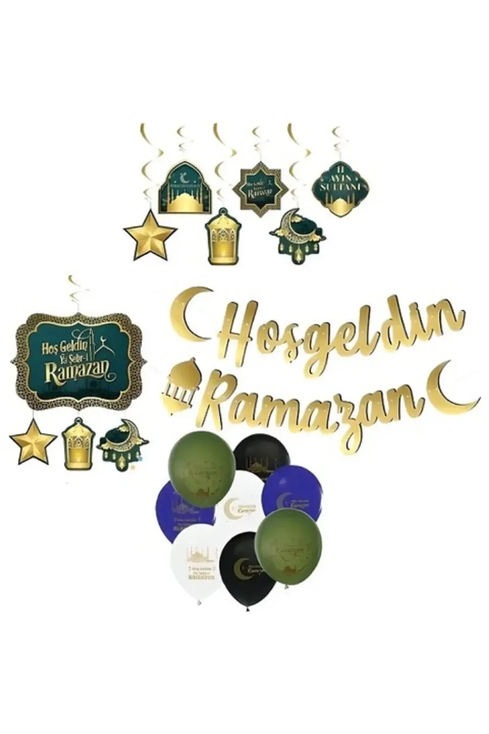 Hoşgeldin Ramazan Süsleri ve Ramazan Balon Seti