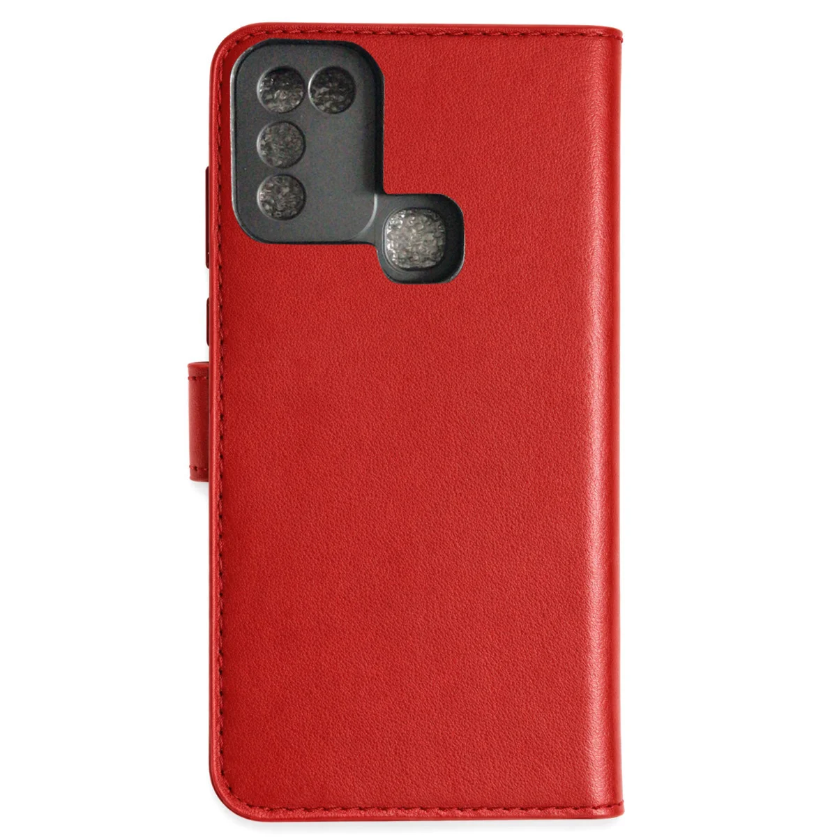 Hot 10 Play Kılıf Trend S Plus Kapaklı Kılıf - Kırmızı