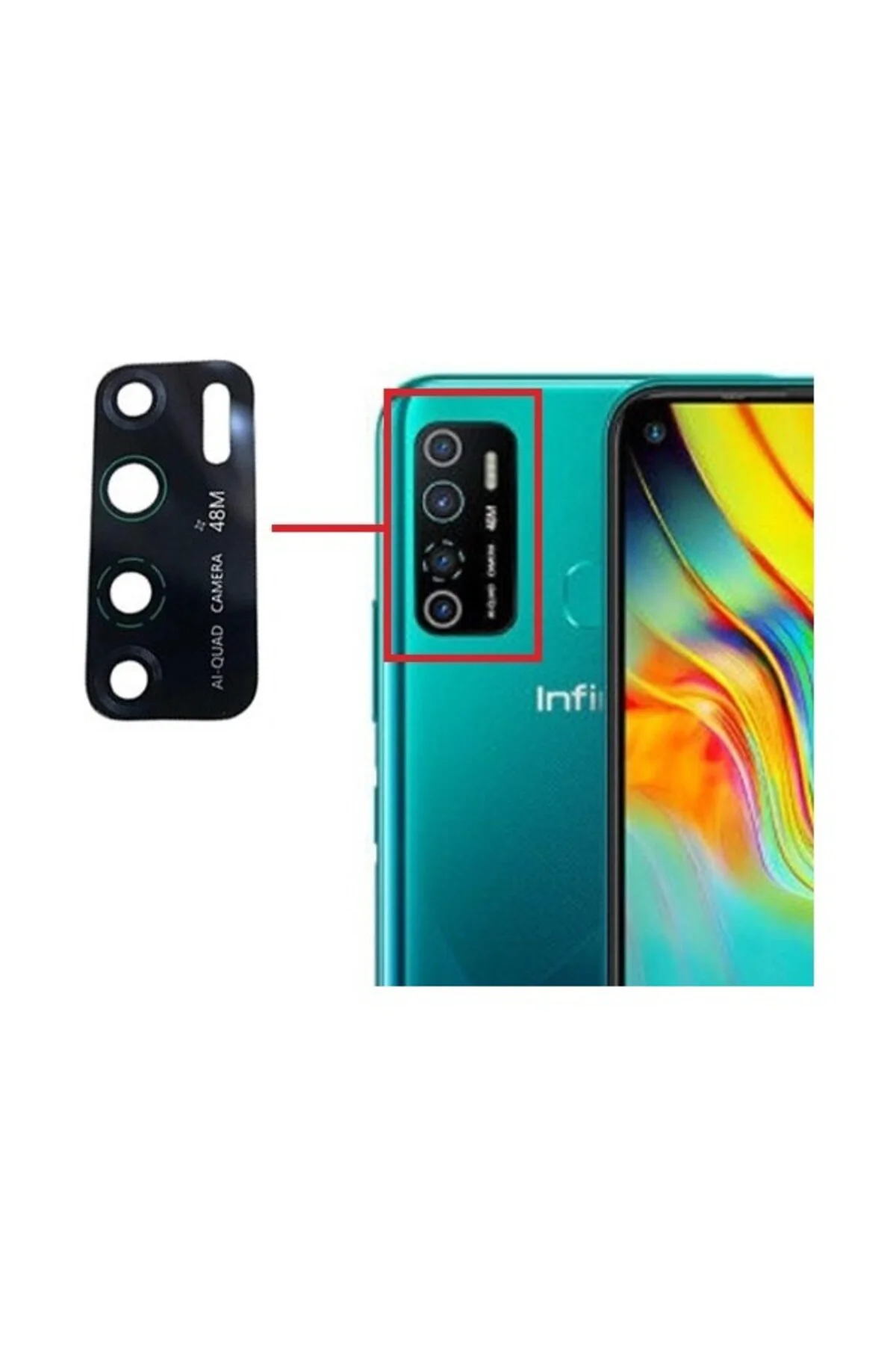 Hot 9 Pro Kamera Lensi Camı X655F X655C X655D Hot 9 Pro Kamera Lensi Camı X655F X655C X655D