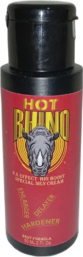 Hot Rhino 3 Etkili Krem 60 ml - Erkekler İçin Hacim ve Katılık Destekleyici Masaj Kremi Fiyatı, Yorumları ve Özellikleri