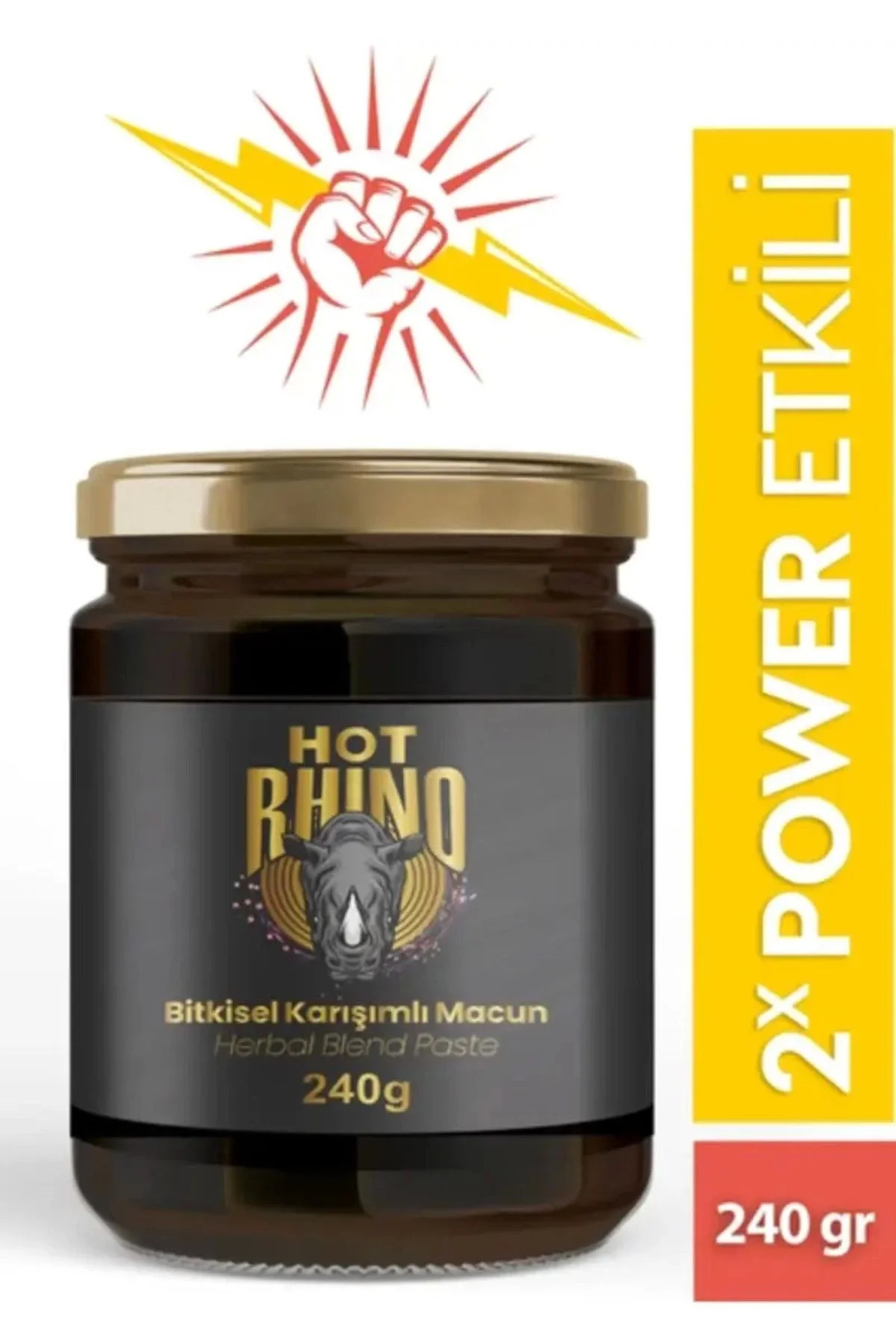 Hot Rhino Ballı Atom Macun – Erkekler İçin Doğal Enerji & Performans Desteği (240 gr x 3 Adet) Fiyatı, Yorumları ve Özellikleri