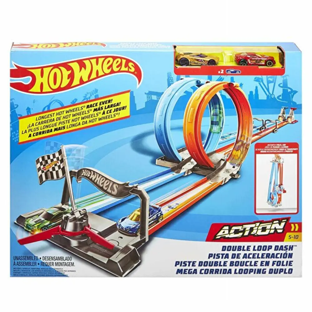 Hot Wheels Çift Çemberde Depar Pist Seti GFH85 Hot Wheels Çift Çemberde Depar Pist Seti GFH85
