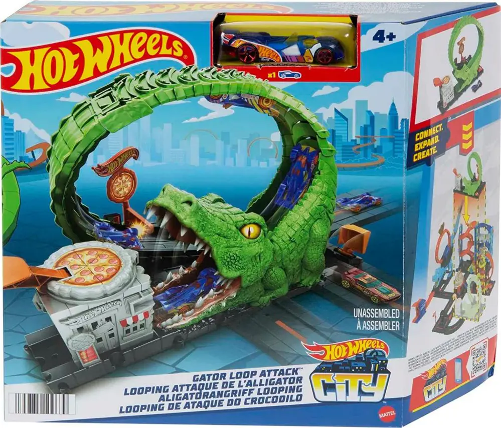 Hot Wheels City Düşmanlarla Mücadele Serisi Gator Loop Attack HDR Hot Wheels City Düşmanlarla Mücadele Serisi Gator Loop Attack HDR