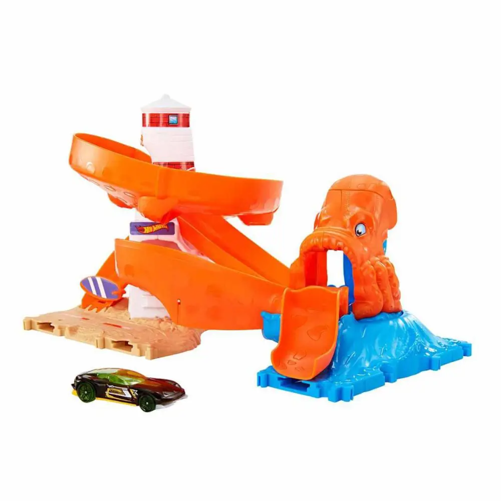Hot Wheels City Düşmanlarla Mücadele Serisi Octopus Invasion Atta