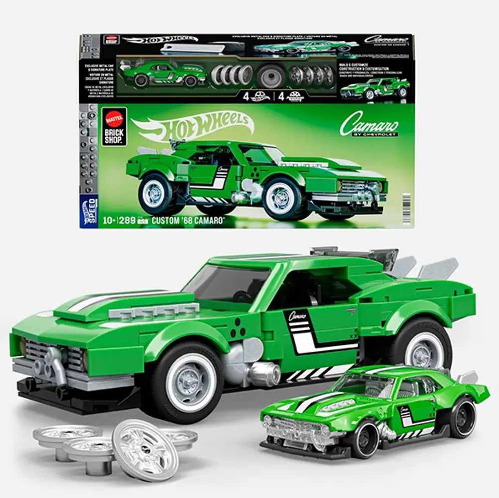 Hot Wheels Mattek Brick Shop Custom '68 Camaro JFT16 Hot Wheels Mattek Brick Shop Custom '68 Camaro JFT16