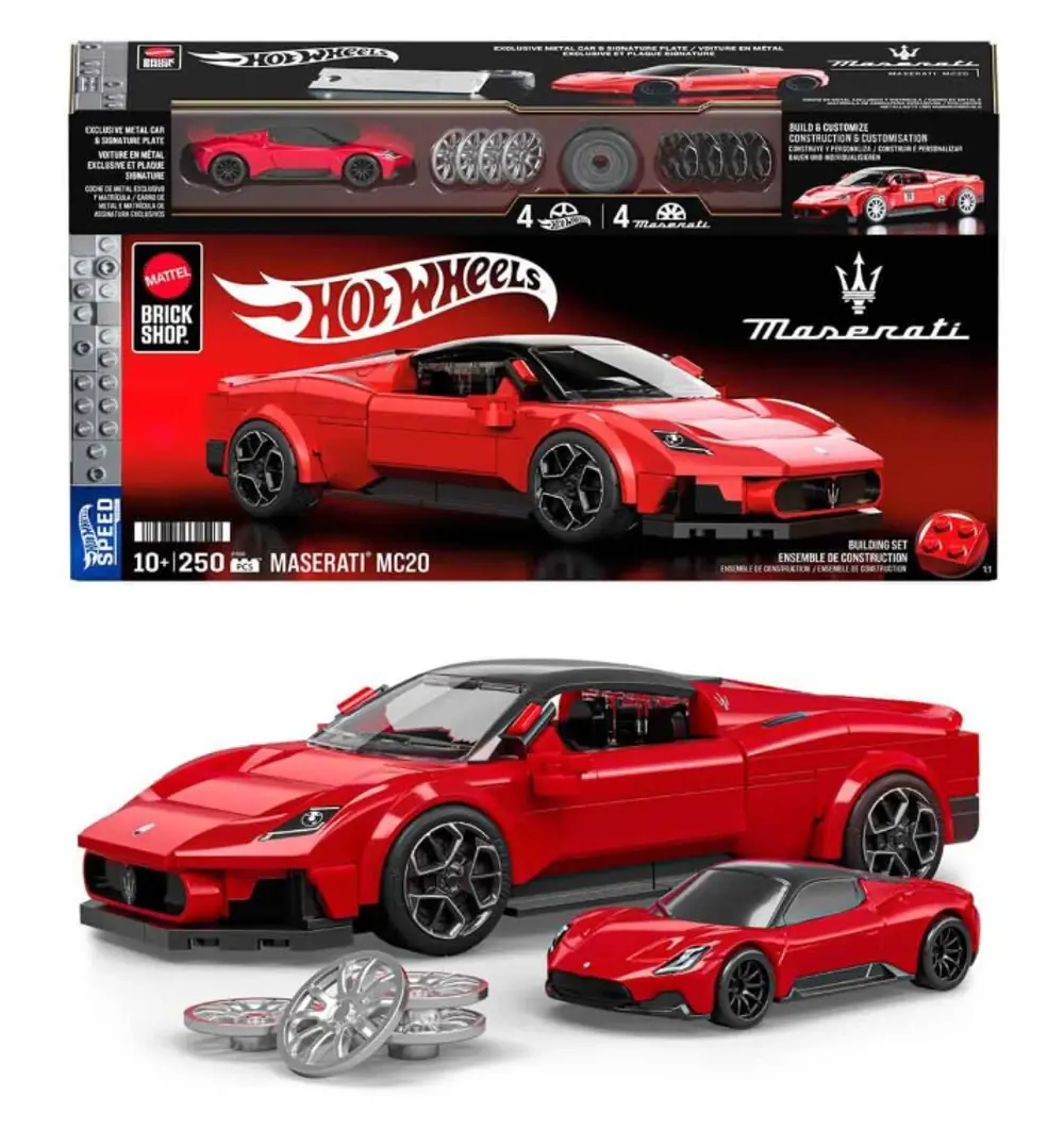Hot Wheels Mattel Brick Shop Custom Maserati MC20 JFR90 Hot Wheels Mattel Brick Shop Custom Maserati MC20 JFR90