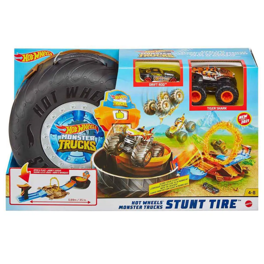 Hot Wheels Monster Trucks Akrobasi Tekerleği Oyun Seti GVK48 Hot Wheels Monster Trucks Akrobasi Tekerleği Oyun Seti GVK48