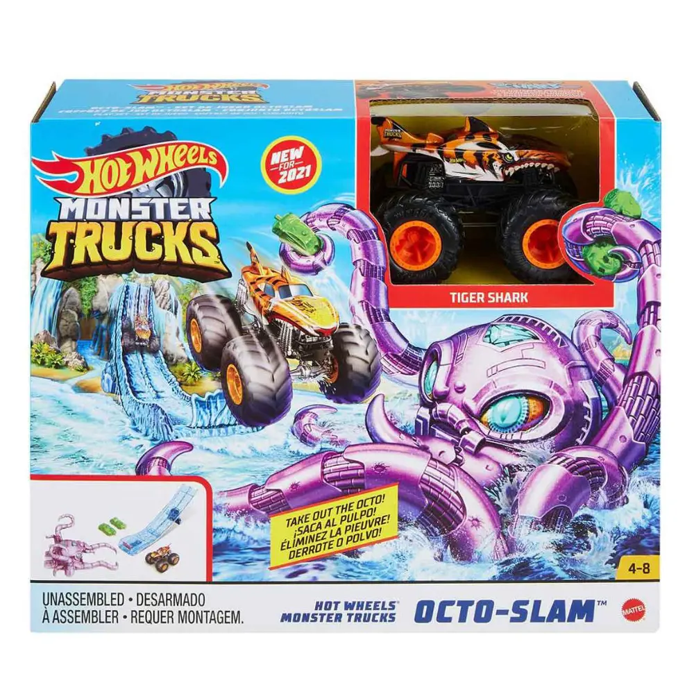 Hot Wheels Monster Trucks Aksiyona Başlangıç Oyun Seti  Octo-Slam