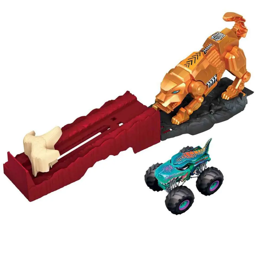 Hot Wheels Monster Trucks Aksiyona Başlangıç Oyun Seti Sabretooth