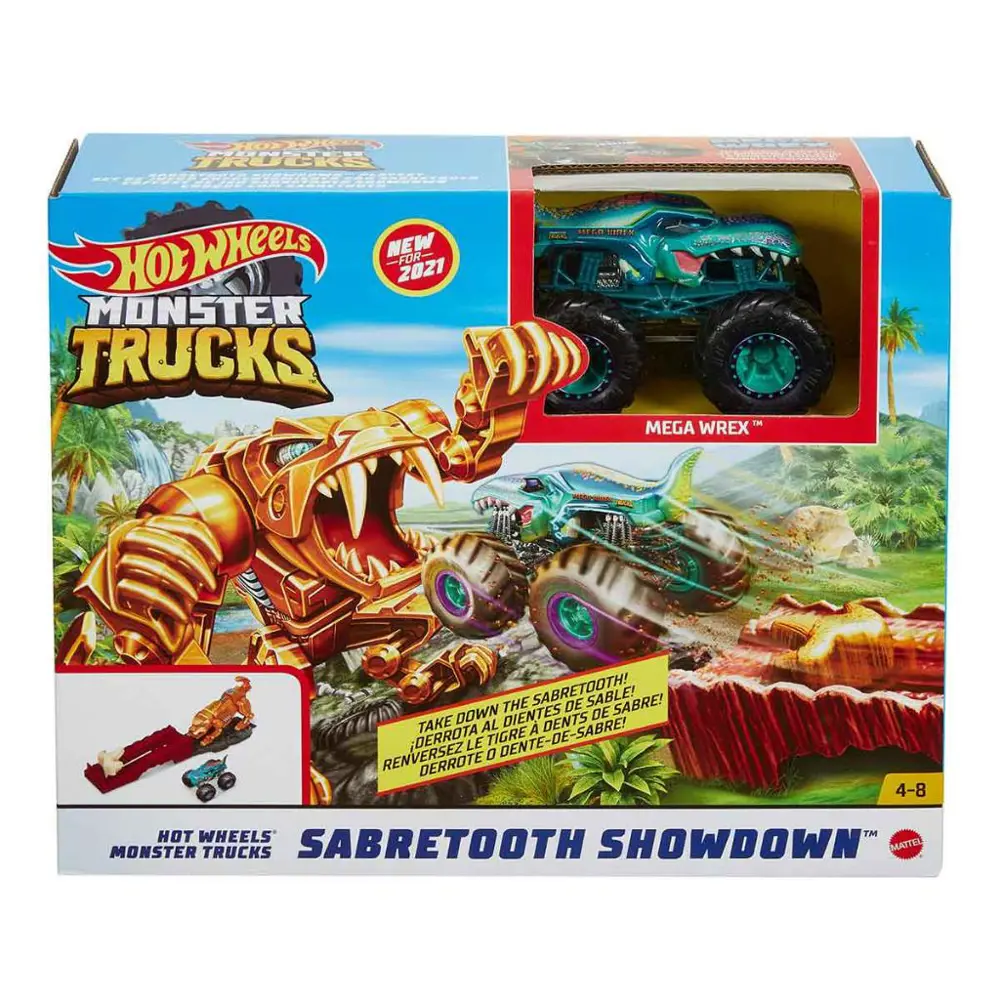 Hot Wheels Monster Trucks Aksiyona Başlangıç Oyun Seti Sabretooth