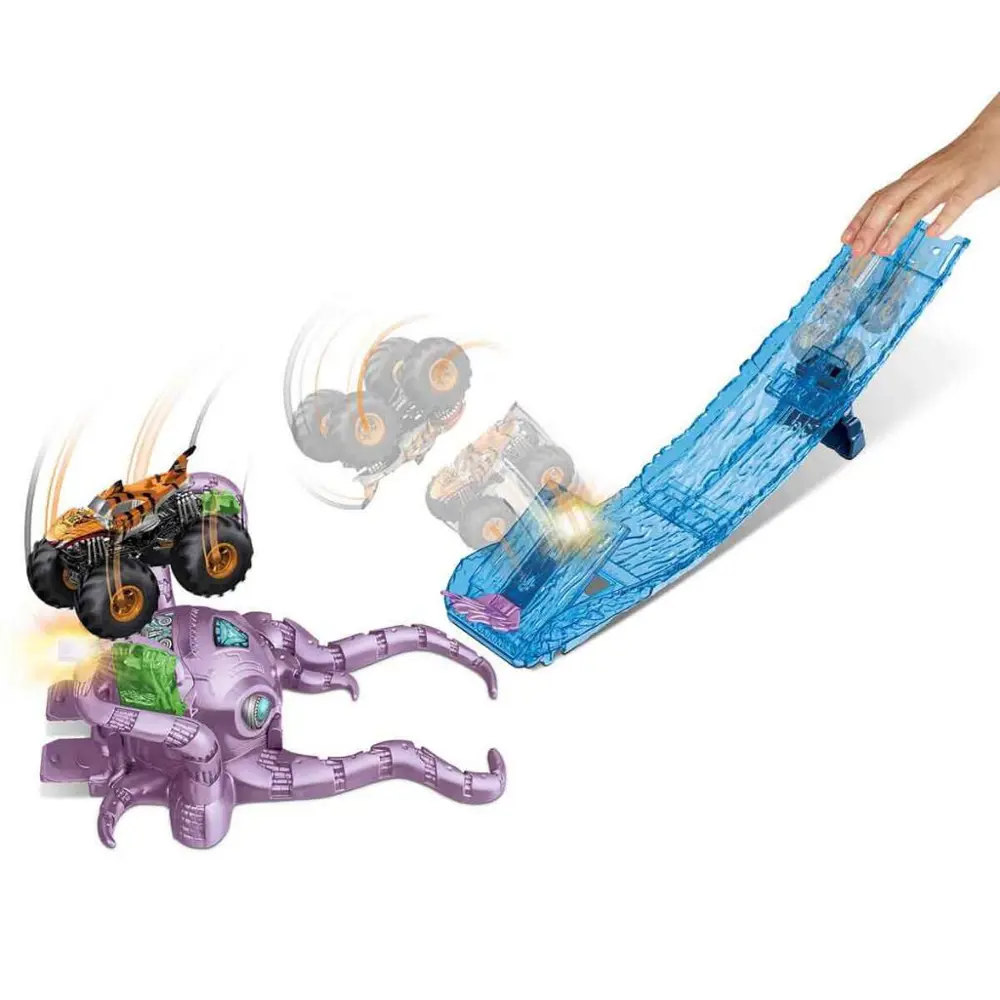Hot Wheels Monster Trucks Aksiyona Başlangıç Oyun Seti  Octo-Slam