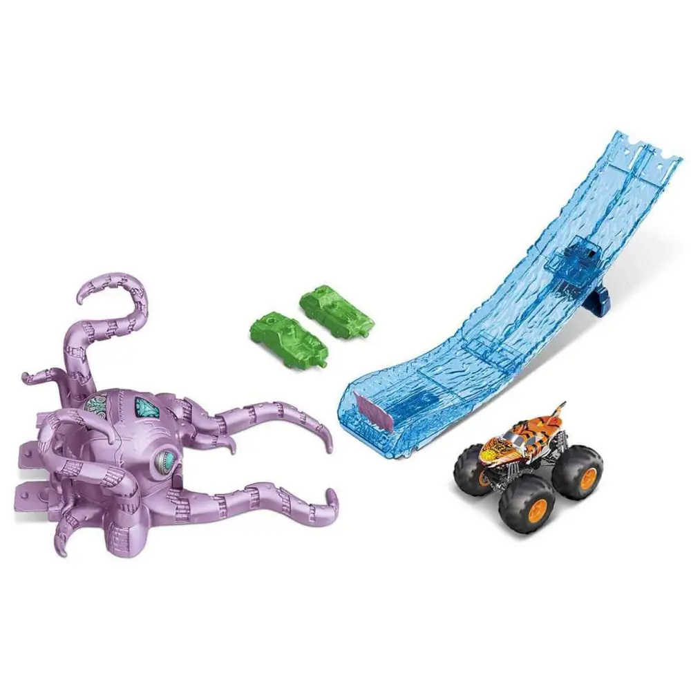 Hot Wheels Monster Trucks Aksiyona Başlangıç Oyun Seti  Octo-Slam
