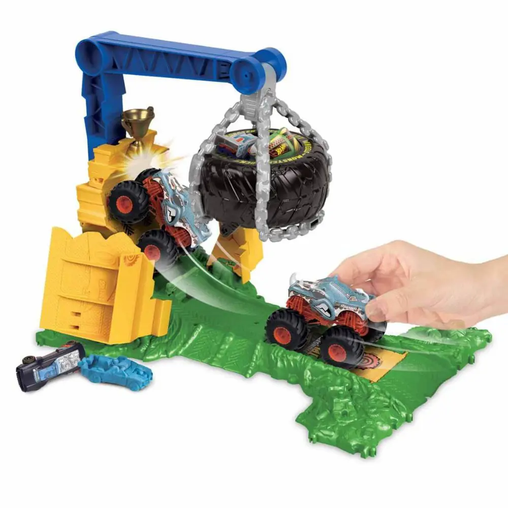Hot Wheels Monster Trucks Arenada Rhinomite Mücadelesi Oyun Seti 