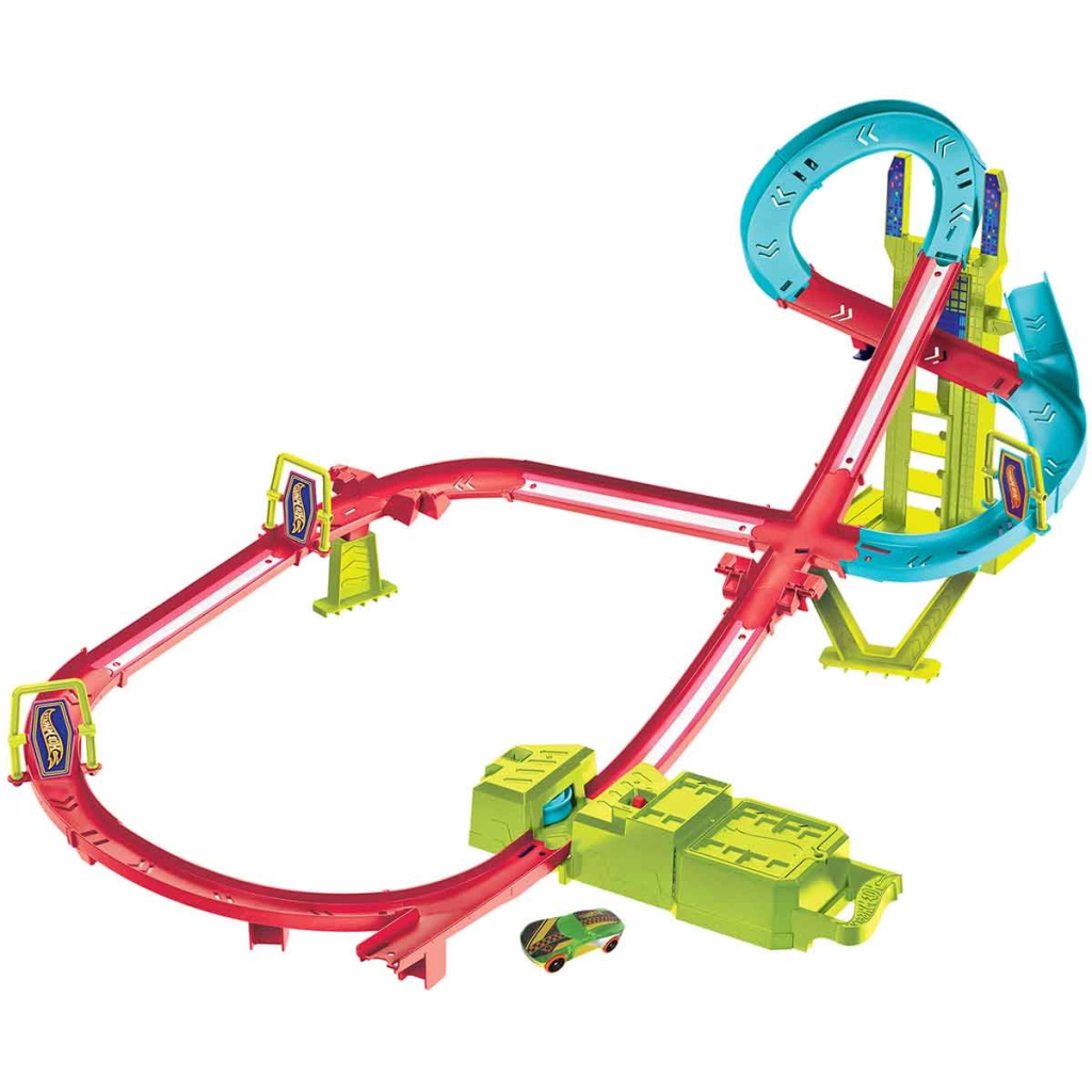 Hot Wheels Neon Yarışlar Çoklu Yarış Heyecanı Pist Seti HPC07 Hot Wheels Neon Yarışlar Çoklu Yarış Heyecanı Pist Seti HPC07