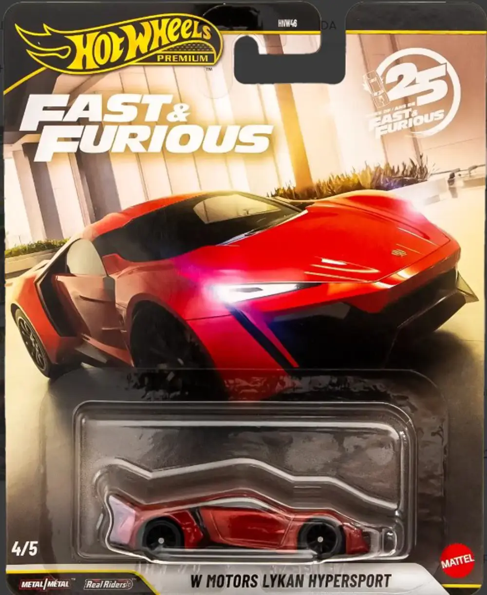 Hot Wheels Premium Fast & Furious 25.Years 5'li Set HNW46-979N