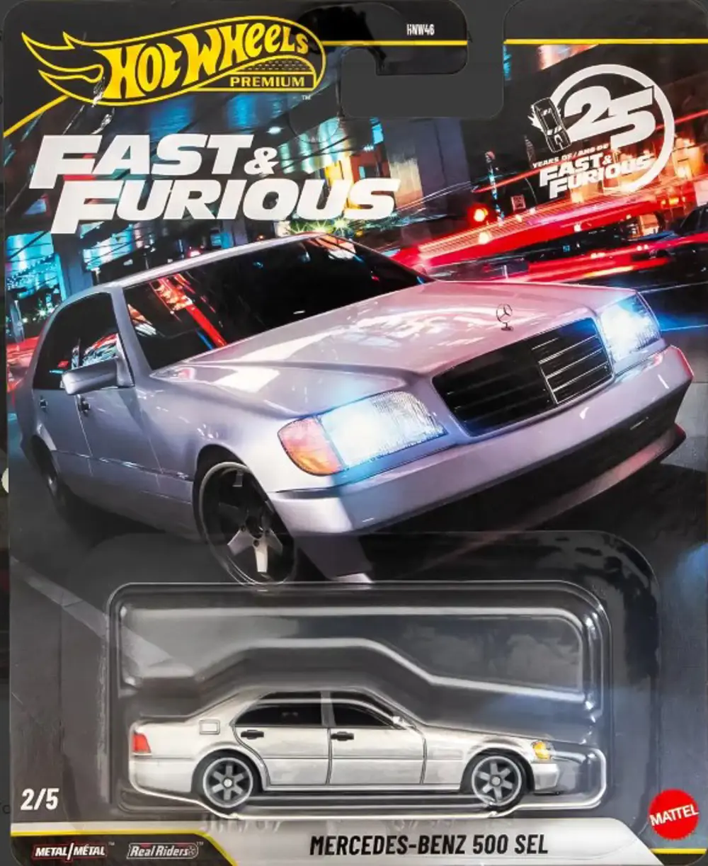 Hot Wheels Premium Fast & Furious Mercedes-Benz 500 SEL JHW67