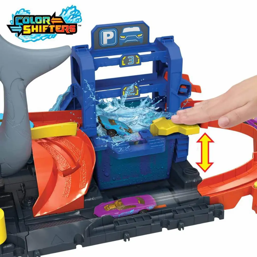 Hot Wheels Şehri Muhteşem Köpek Balığı Araba Yıkama Oyun Seti HTN