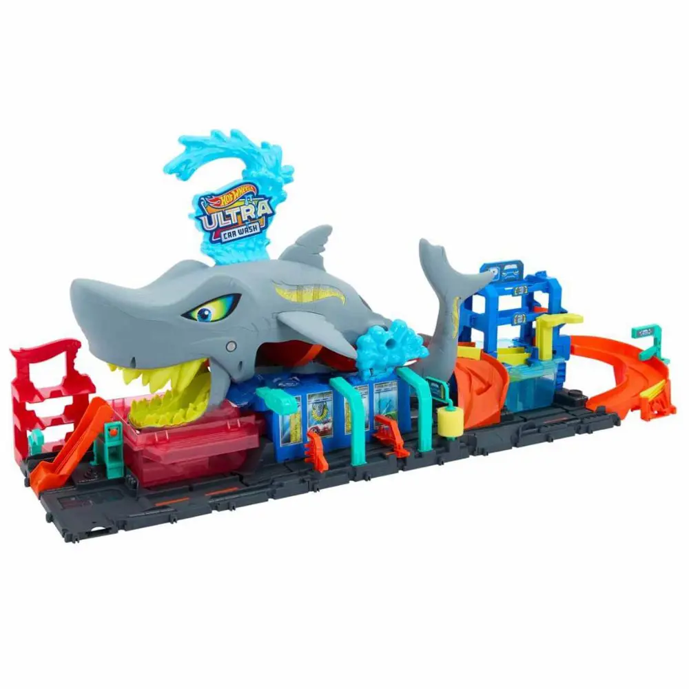 Hot Wheels Şehri Muhteşem Köpek Balığı Araba Yıkama Oyun Seti HTN