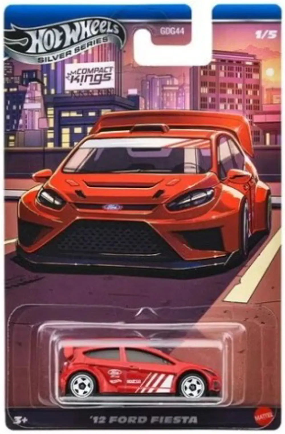 Hot Wheels Silver Series Compact Kings '12 Ford Fiesta JKX58
