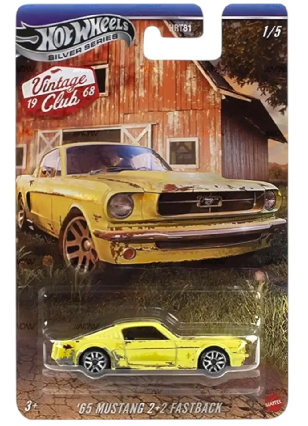 Hot Wheels Silver Series Vintage Club 1968 5'li Set HRT81