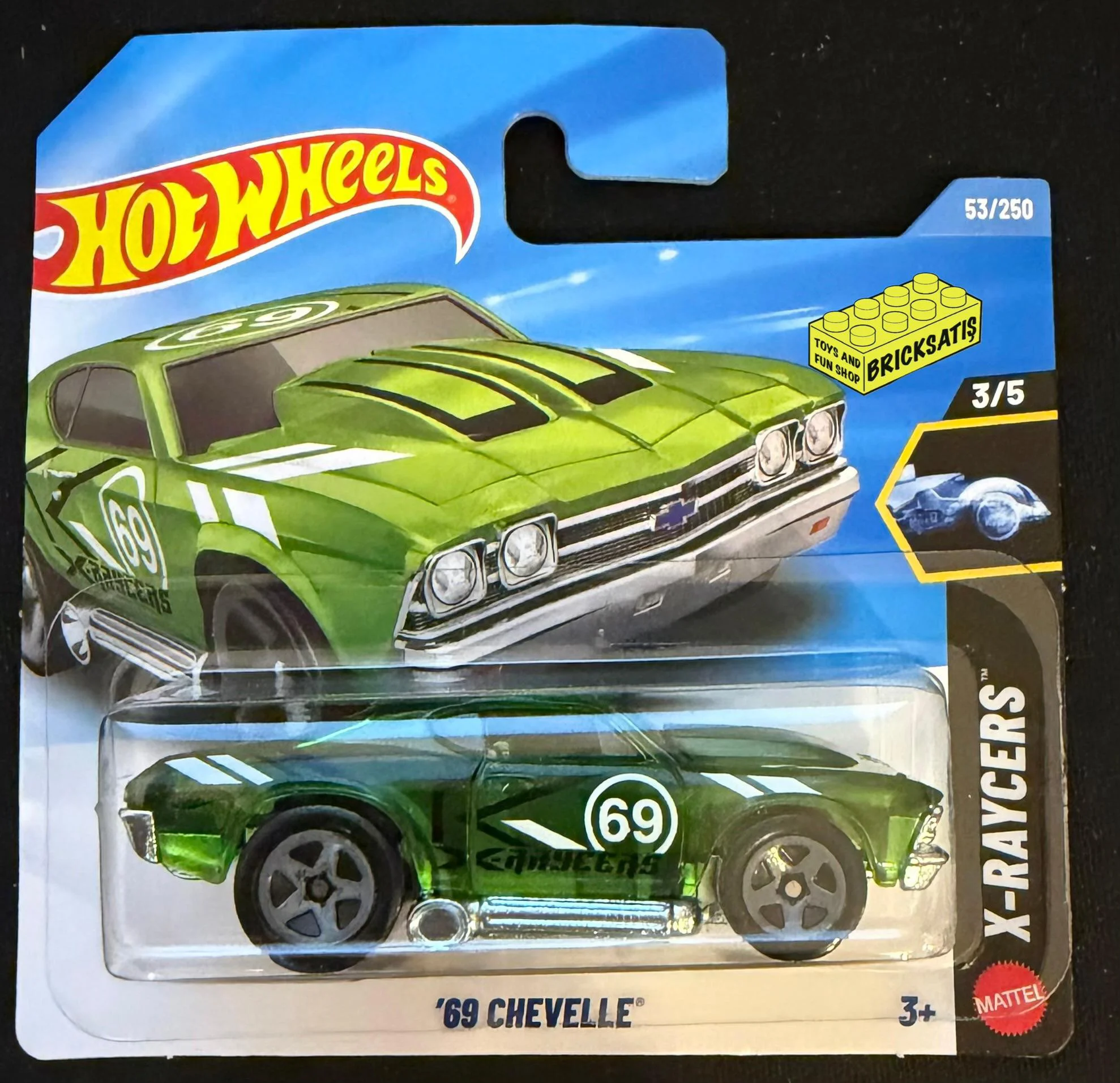 Hot Wheels Tekli Arabalar '69 Chevelle JJK83 (X-Raycers) Hot Wheels Tekli Arabalar '69 Chevelle JJK83 (X-Raycers)