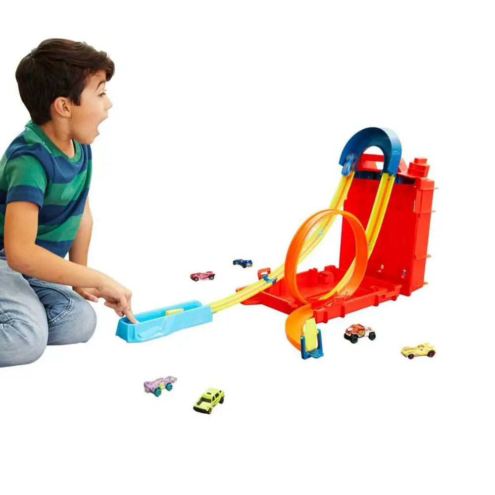 Hot Wheels Track Builder Unlimited Benzin Bidonu Akrobasi Seti HD