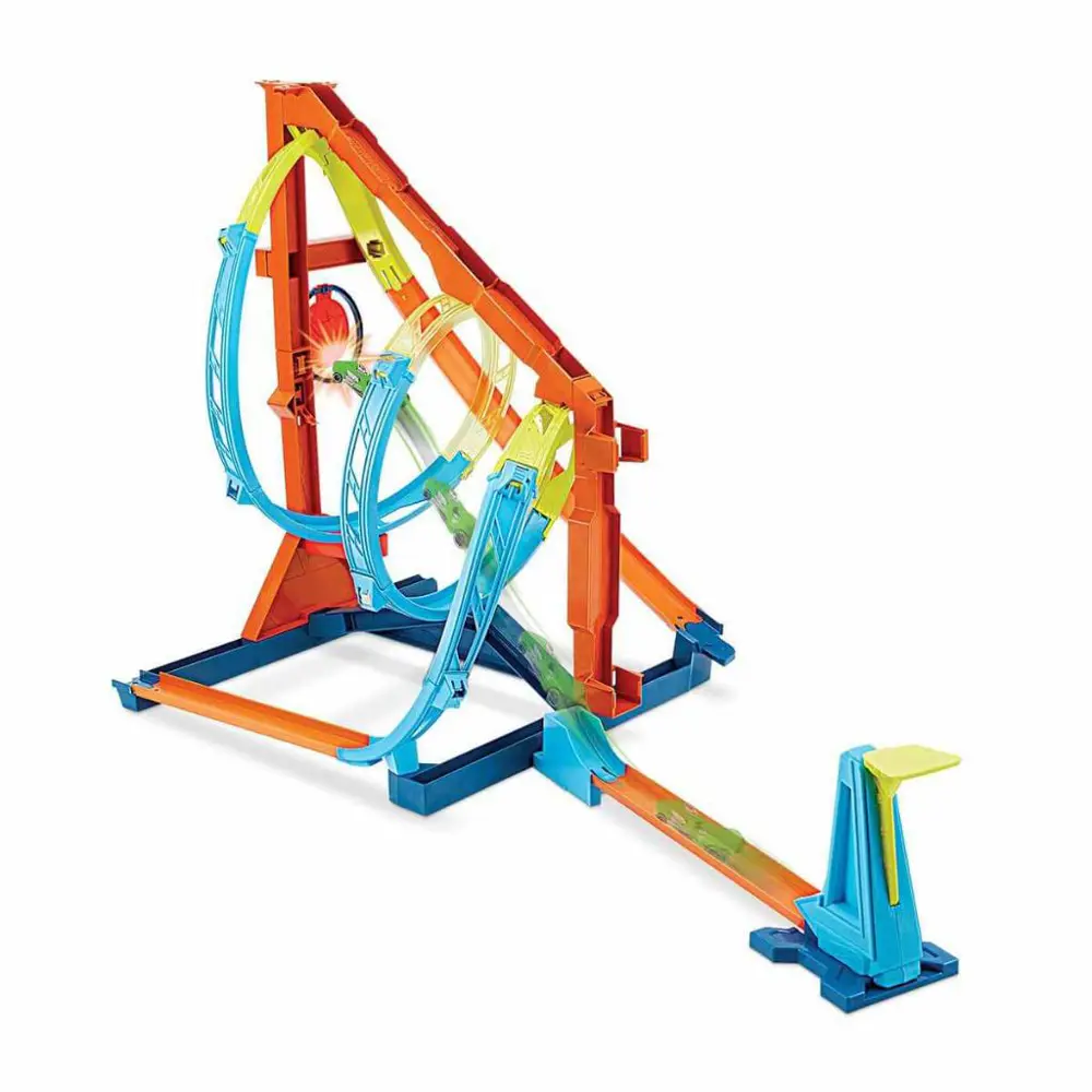 Hot Wheels Track Builder Unlimited Spiral Dönüşlü Pist HDX79